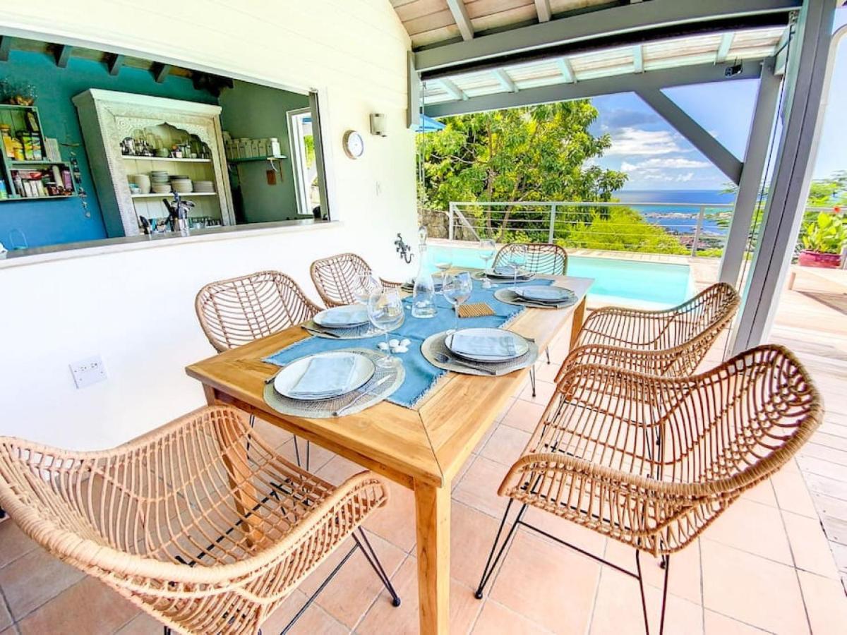 Aquamarine, Private Room In Villa Casa Blue Pool Sea View Koolbaai Εξωτερικό φωτογραφία