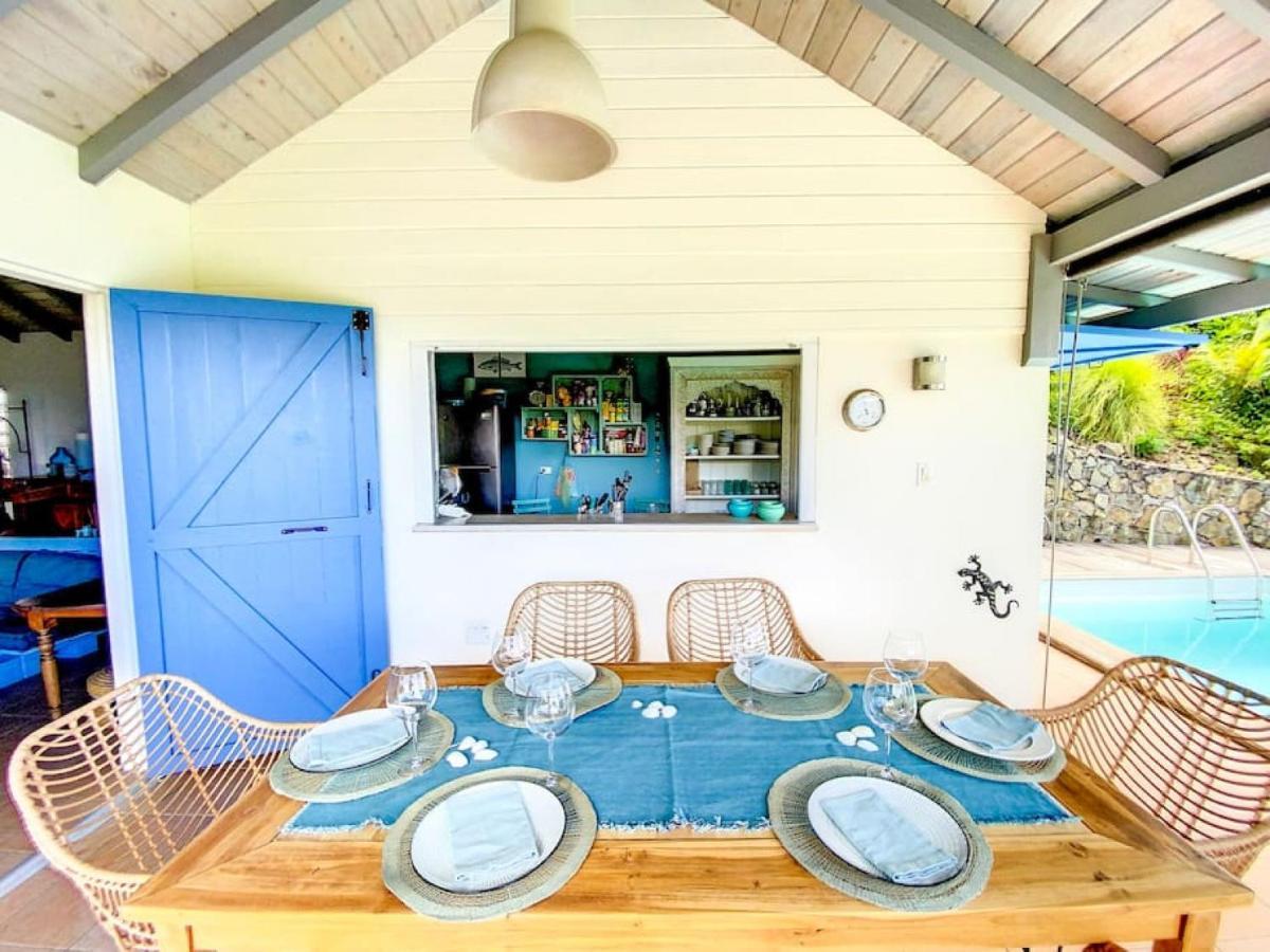 Aquamarine, Private Room In Villa Casa Blue Pool Sea View Koolbaai Εξωτερικό φωτογραφία